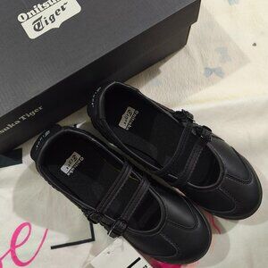 Onitsuka Tiger Black Retro Mary Jane Casual Shoes
